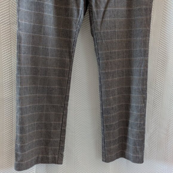 L.L. Bean Cotton Houndstooth Plaid Classic Fit Trousers Size 6 Reg Academia Prep - Picture 5 of 10